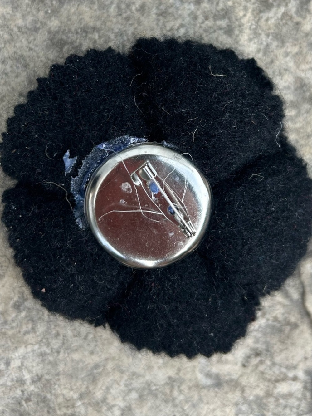 Vintage Cashmere Floral Brooch - Picture 3 of 3